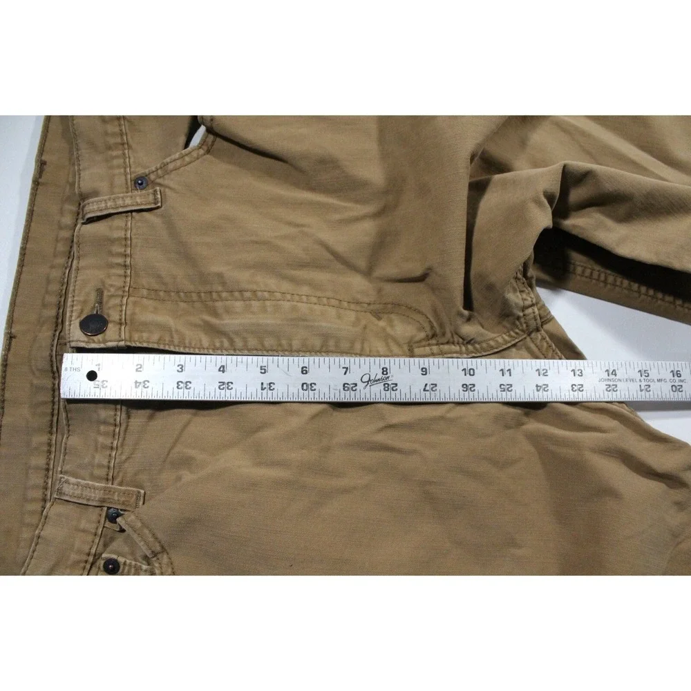 Levis 505 Pants Mens 40x28 (Tag 40x30) Brown Straight Leg Regular Fit Denim Jean